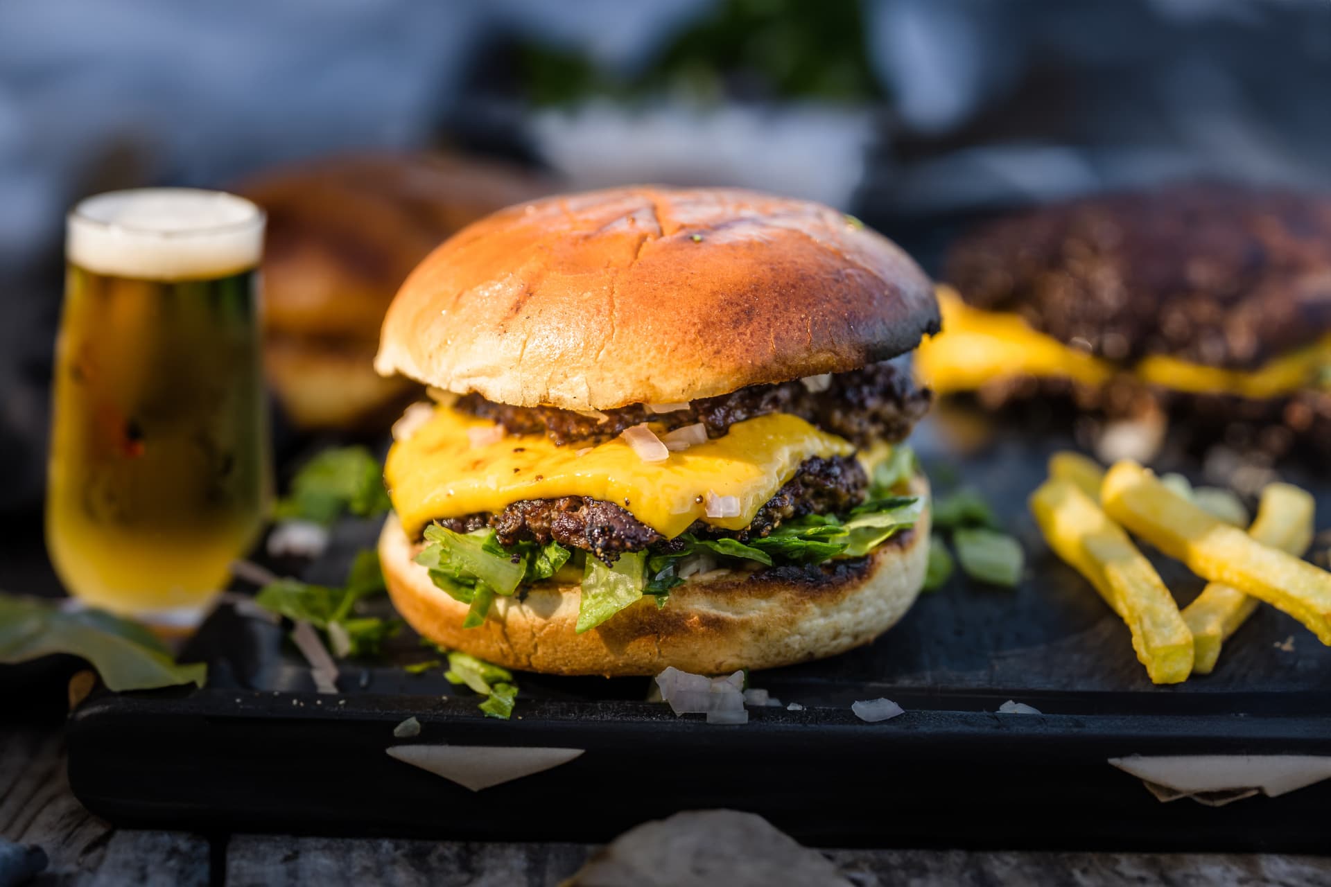Fresh-off-the-grill burgers